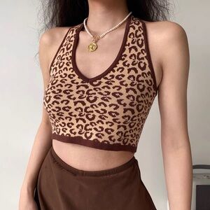 Leopard tank top size S